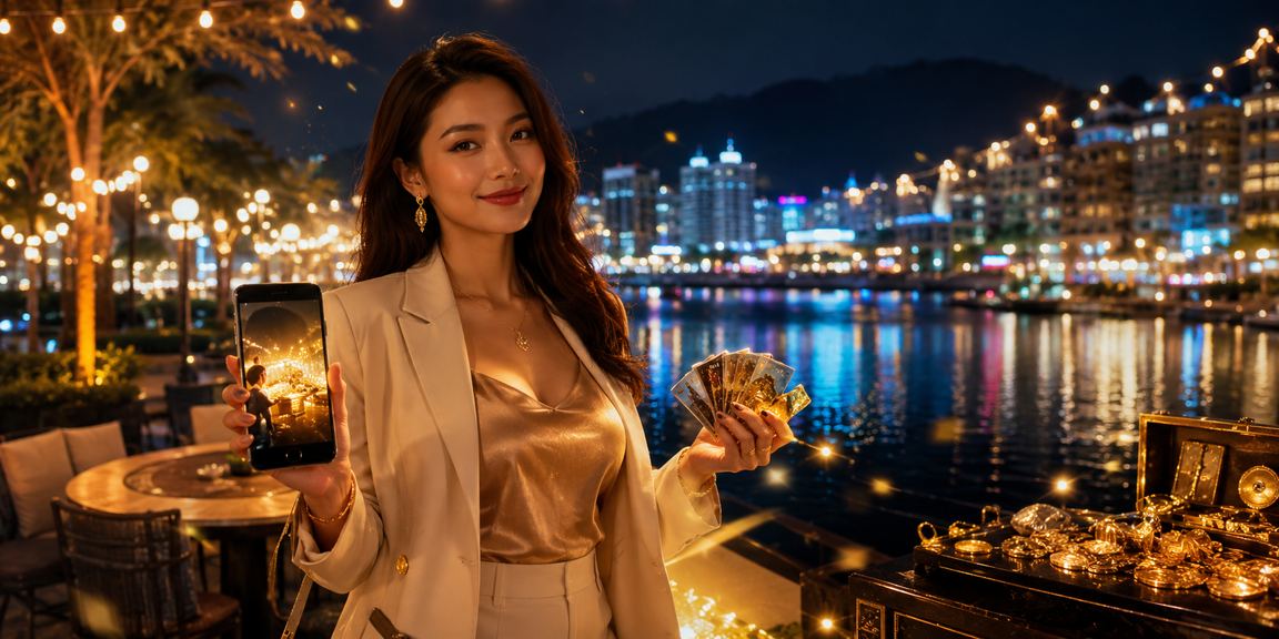 Suasana kasino hiburan moden di Malaysia dengan gaya tempatan